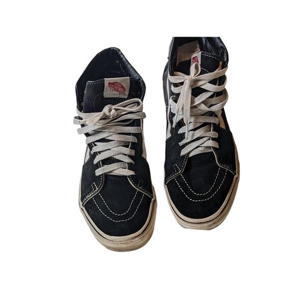 VANS Shoes Sk8 Hi Canvas Skateboard Mens 8 Womens 9.5 High Top Off Wall Sneakers - Picture 7 of 11